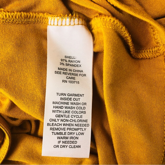 NWT Nanette Lepore Mustard Yellow Gathered Front Top - Picture 12 of 16